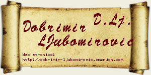 Dobrimir LJubomirović vizit kartica